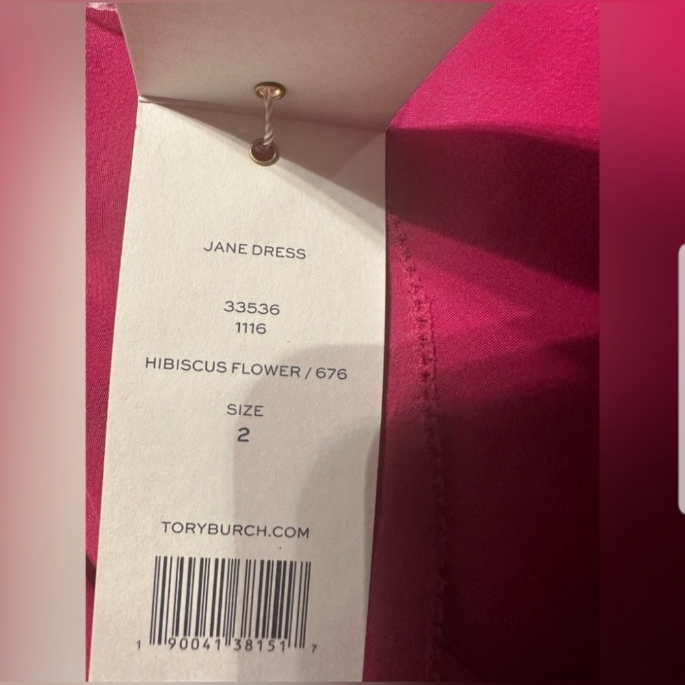 NWT Tory Burch JANE DRESS, Size 2,6 Color Pink - Picture 7 of 12